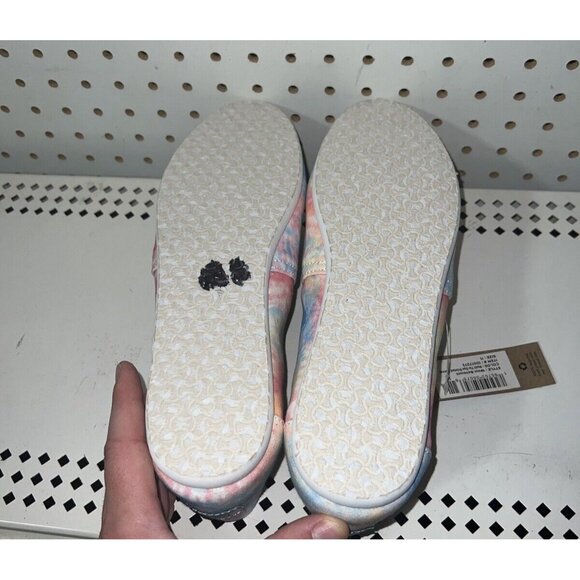 TOMS Belmont Womens Canvas Casual Slip On Flats Size 11 Tie Dye Multi Color - Picture 7 of 9